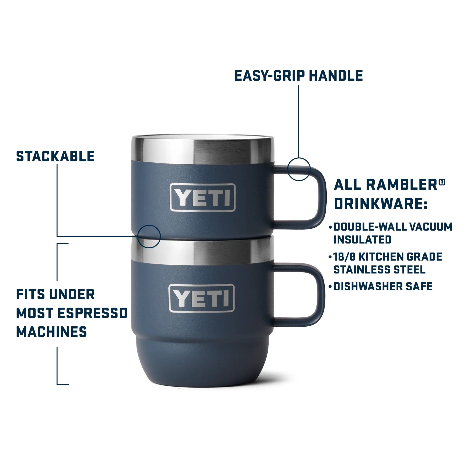 Rambler® 6 oz (177 ml) Stackable Mugs - Image 55