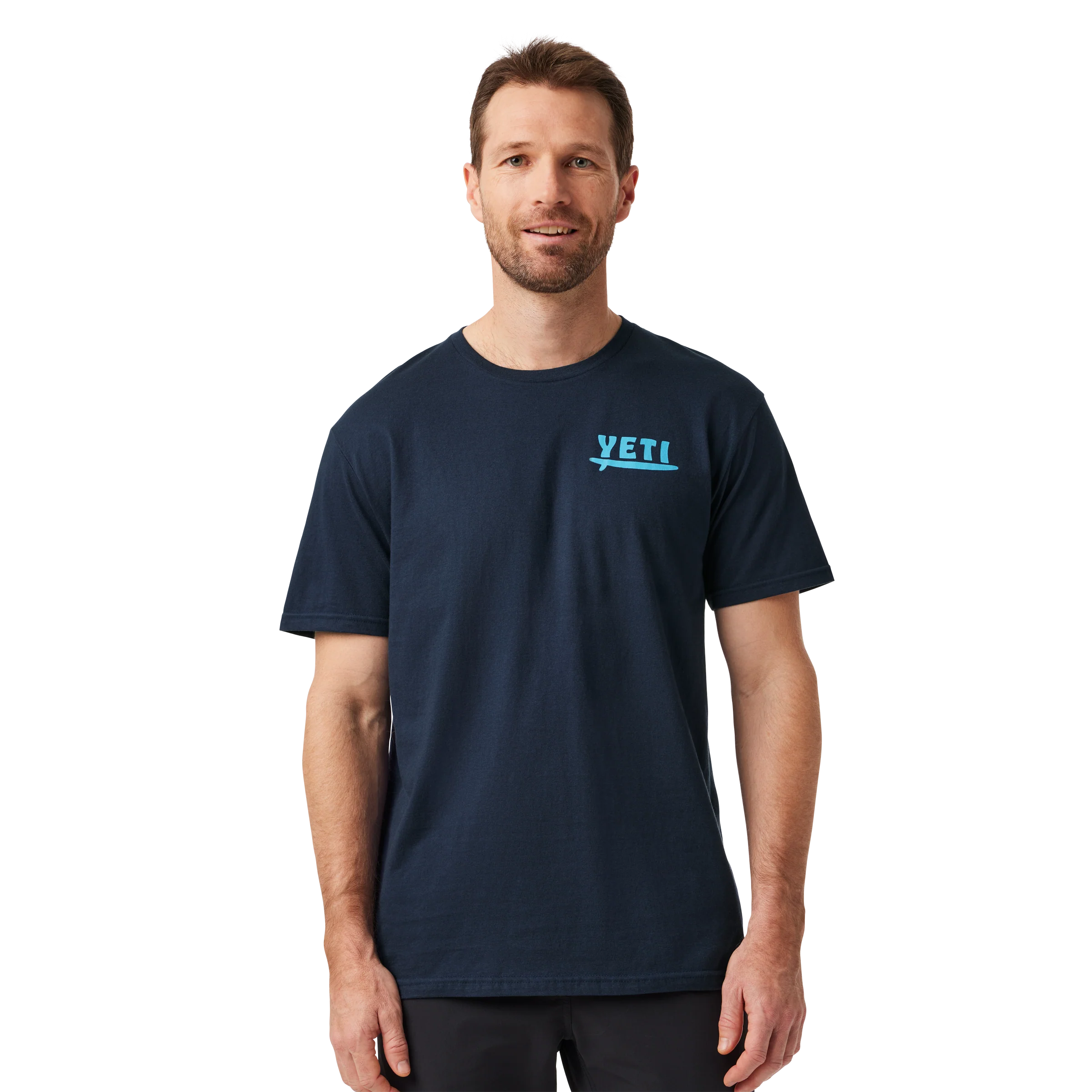 Big Wave Short Sleeve T-Shirt Navy - Image 2