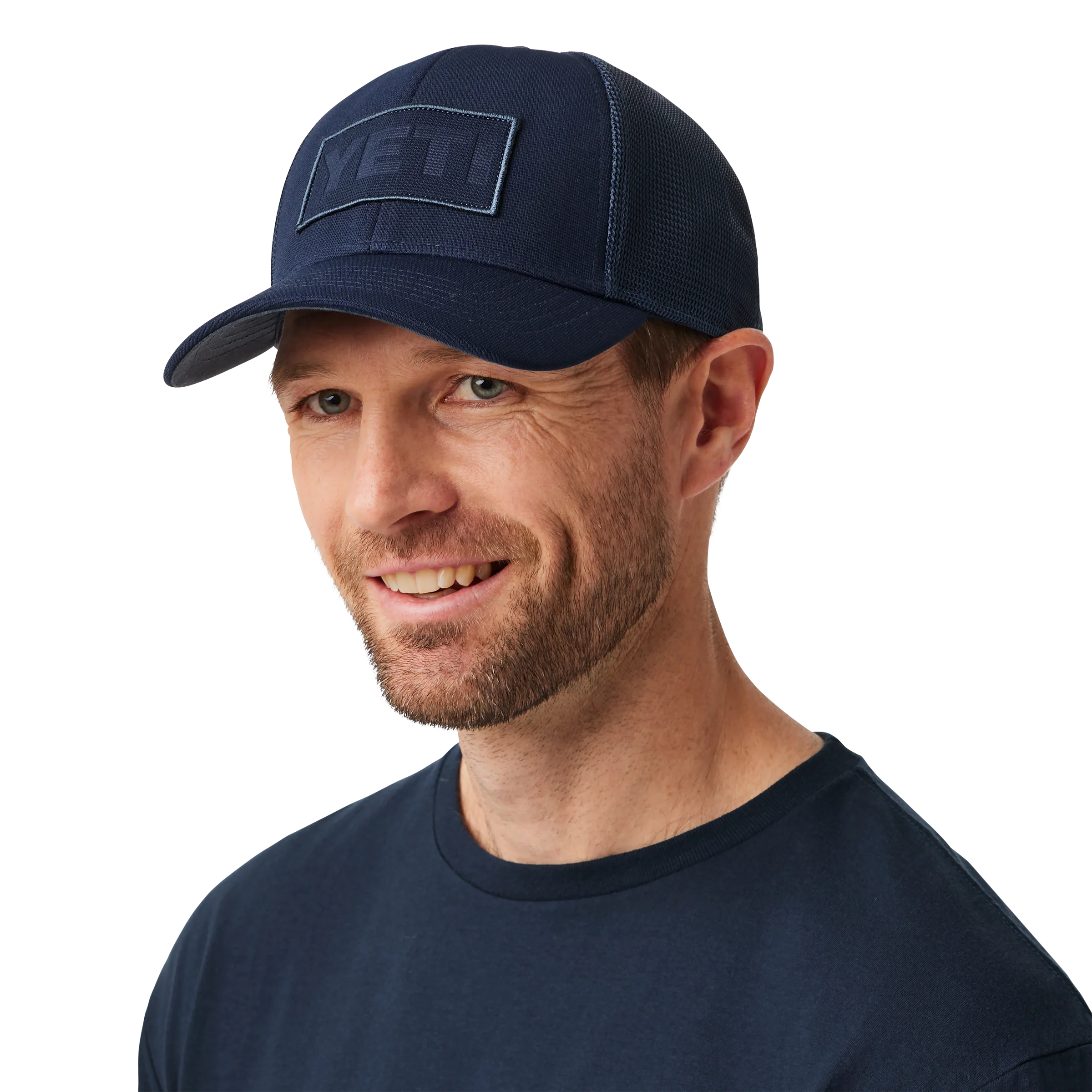 Core Patch Trucker Hat Navy on Navy - Image 6