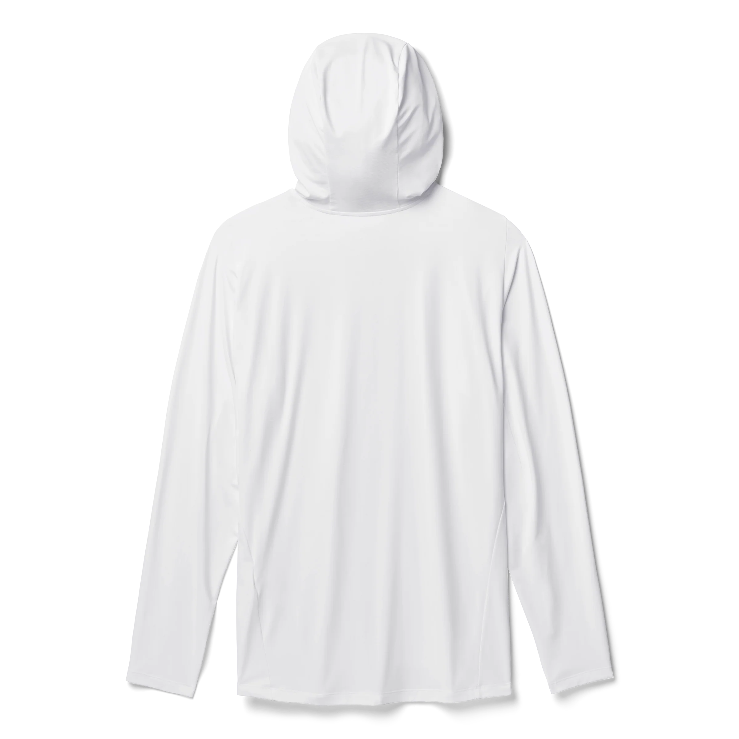 Men's Hooded Ultra Lightweight Sunshirt White - Image 2