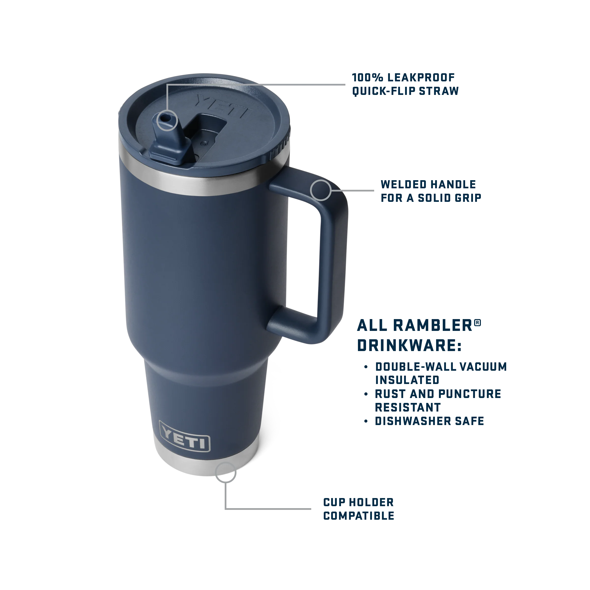 Rambler® 40 oz (1.1L) Travel Straw Mug - Image 23