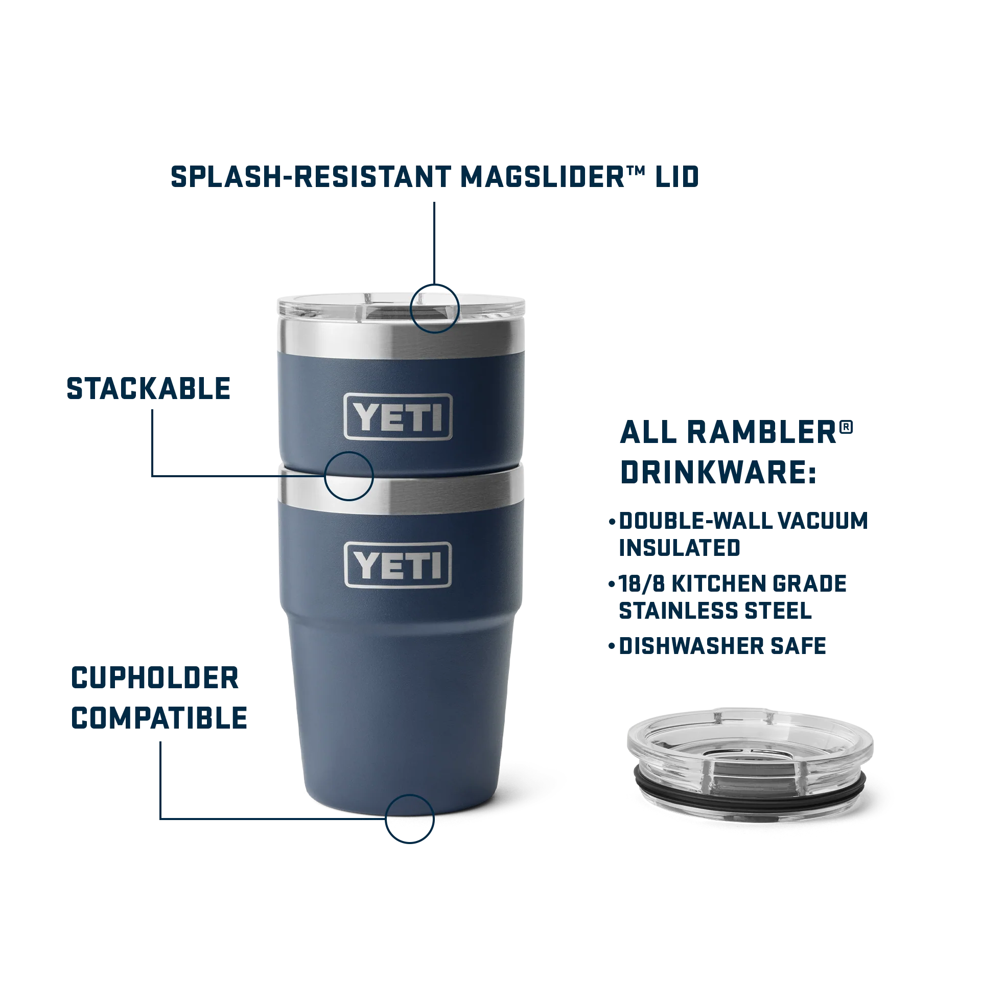 Rambler® 16 oz (473 ml) Stackable Cup - Image 151