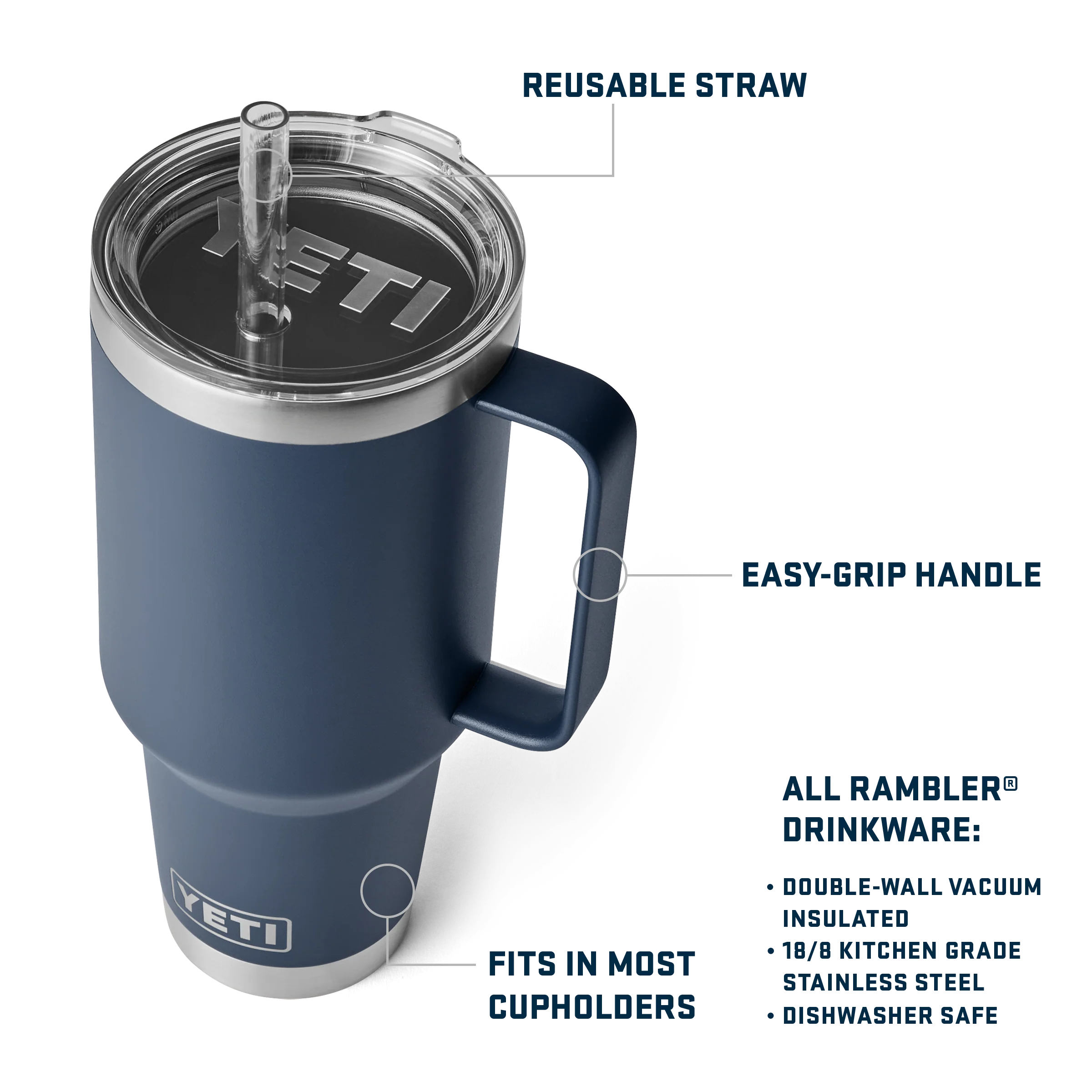 Rambler® 42 oz (1.2L) Straw Mug - Image 65