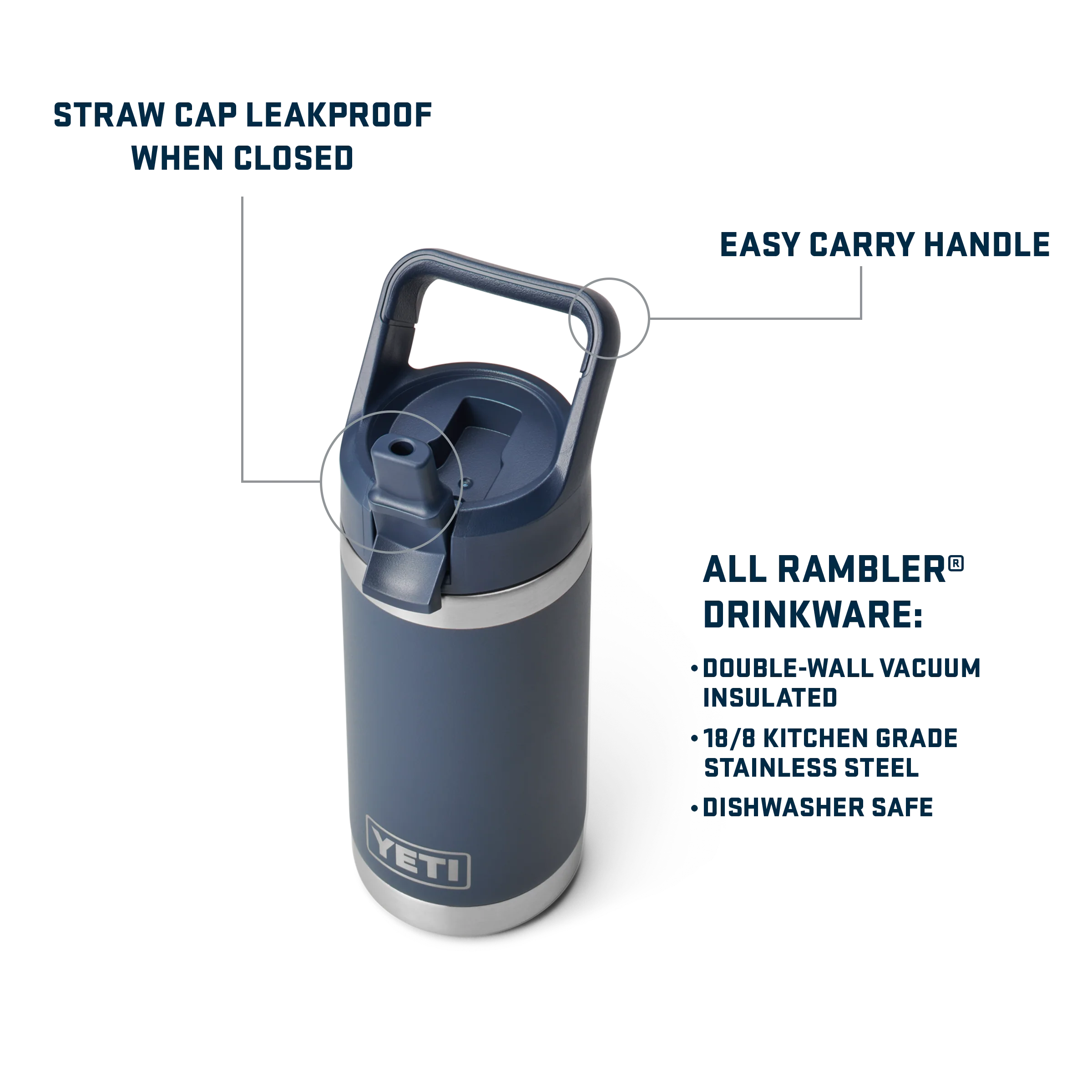 Rambler® Jr 12 oz (354 ml) Insulated Kids' Water Bottle - Image 47