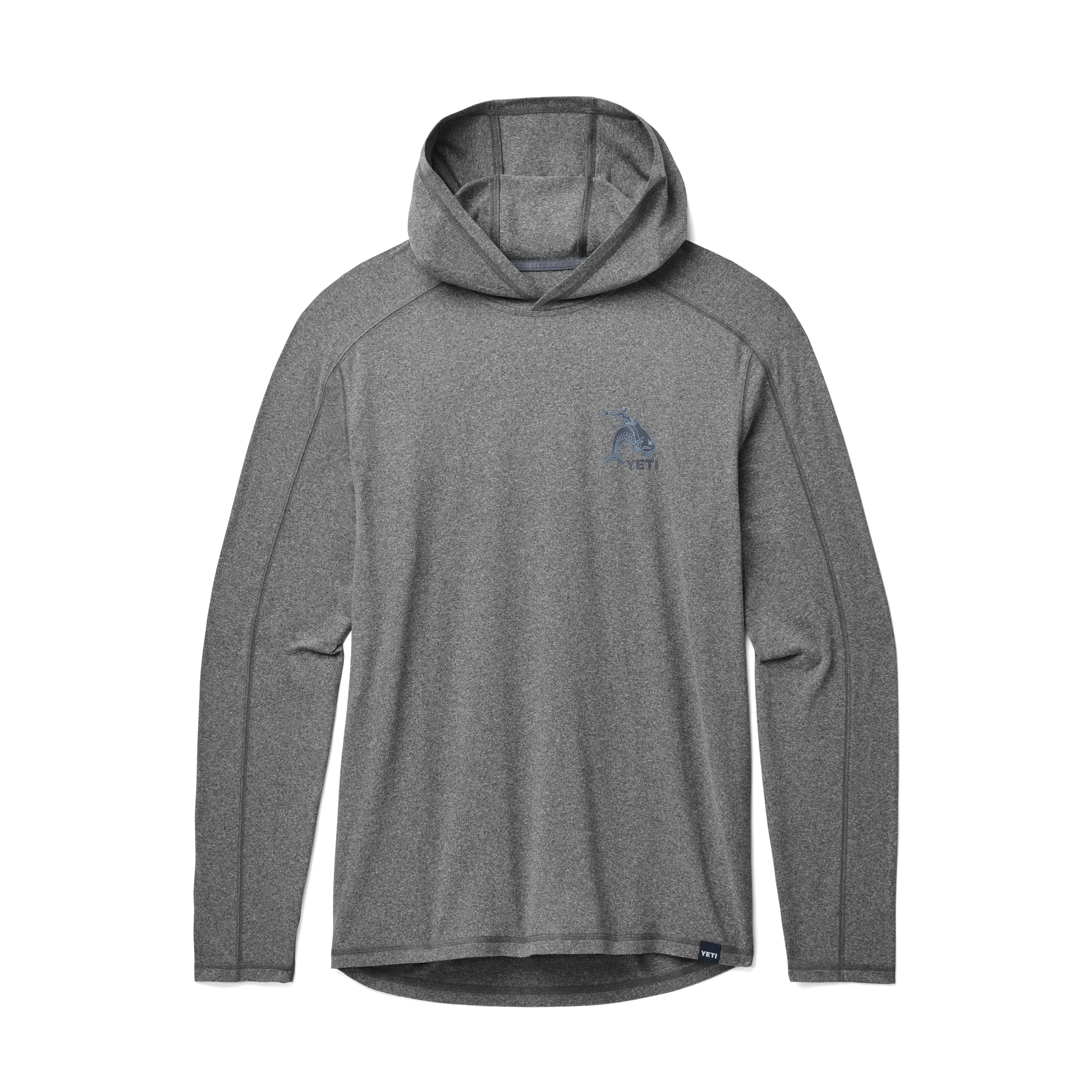 Tarpon Cowboy Long Sleeve Pullover Heather charcoal - Image 3