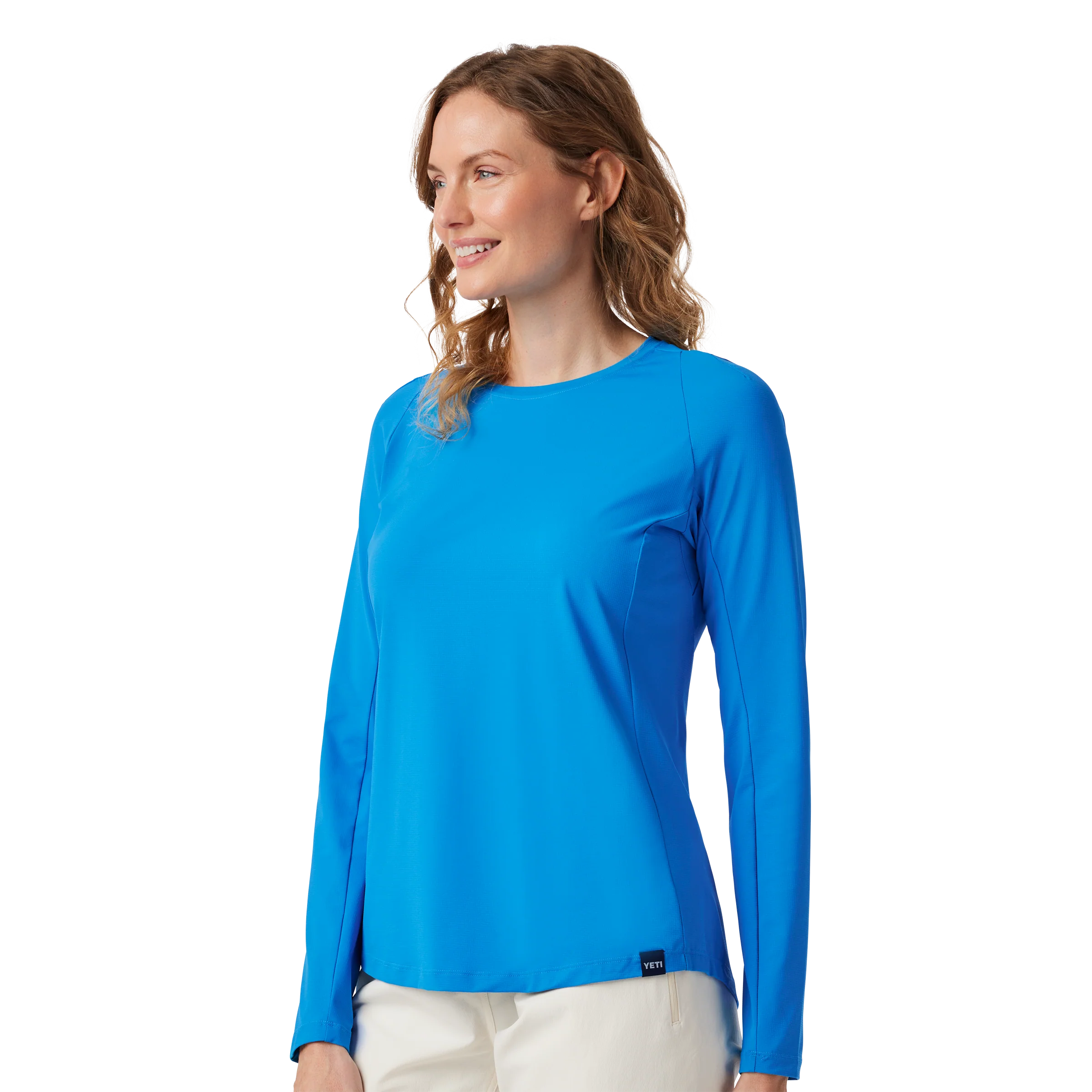 Women's Crew Neck Ultra Light Sunshirt Blue - Image 6