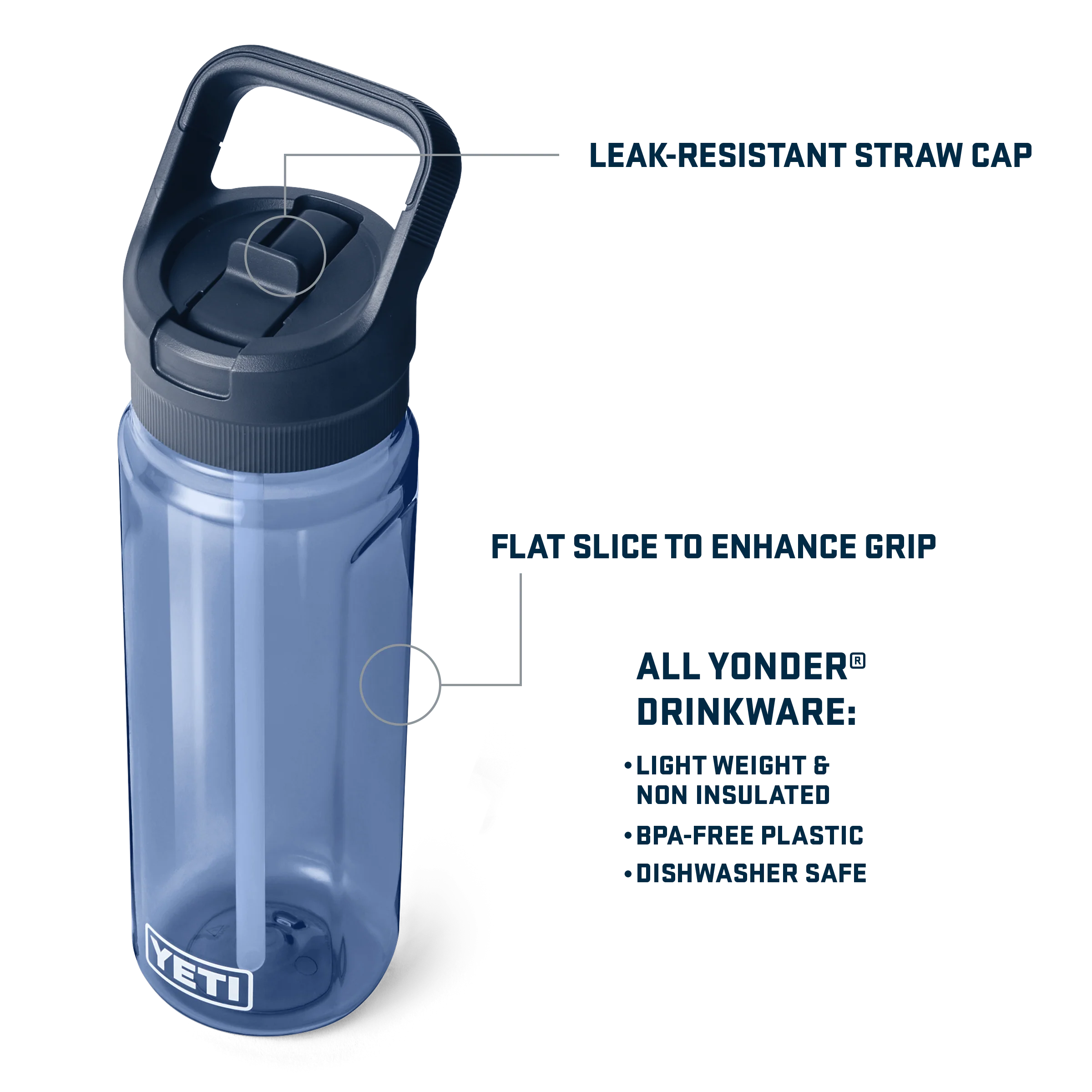 Yonder™ 750 ML Water Bottle straw - Image 26